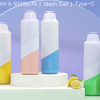 AMV0105 Cylinder Body Flat Mouthpiece Rechargeable Dual Colors Injection Crystal 5000